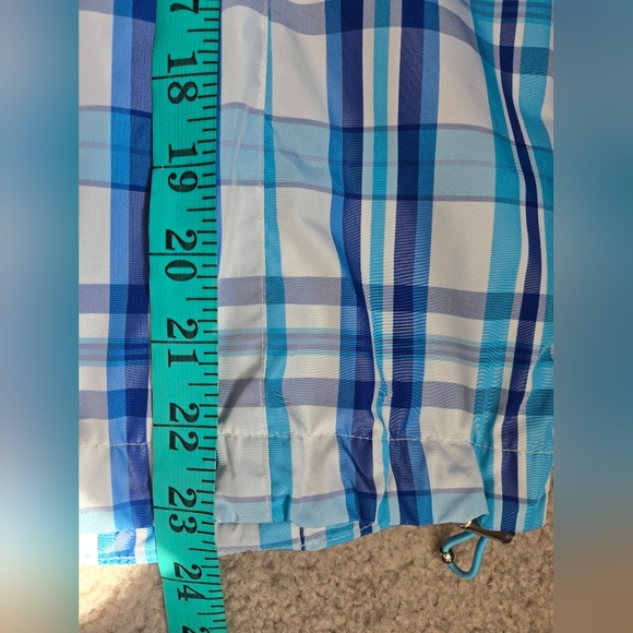 RALPH LAUREN- L-RL Active Blue and White Plaid Windbreaker Jacket. Size Large - Picture 15 of 16